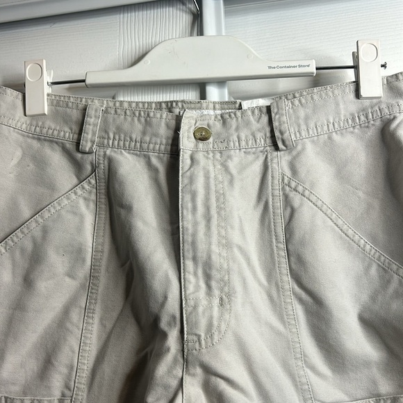 Columbia Off White Cargo Shorts 12 Hiking - Picture 2 of 5